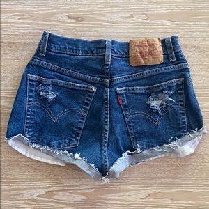 Levi’s Distressed Denim Shorts